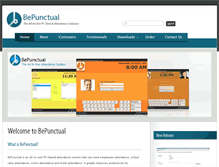 Tablet Screenshot of bepunctual.net